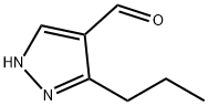 3-PROPYL-1H-PYRAZOLE-4-CARBALDEHYDE 化学構造式