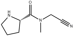 2-Pyrrolidinecarboxamide,N-(cyanomethyl)-N-methyl-,(2S)-(9CI) 结构式