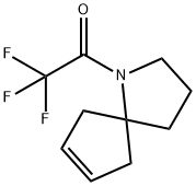 1-Azaspiro[4.4]non-7-ene, 1-(trifluoroacetyl)- (9CI) 结构式