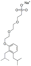 sodium 2-[2-[2-[bis(2-methylpropyl)phenoxy]ethoxy]ethoxy]ethanesulphonate Structure