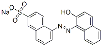 sodium 5-[(2-hydroxy-1-naphthyl)azo]naphthalene-2-sulphonate Struktur