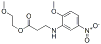 2-methoxyethyl N-(2-methoxy-5-nitrophenyl)-beta-alaninate|