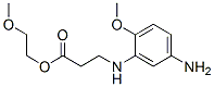 2-methoxyethyl N-(5-amino-2-methoxyphenyl)-beta-alaninate  Structure