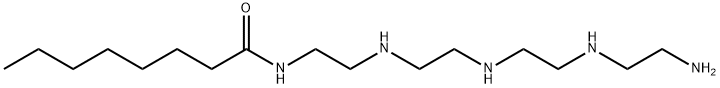 N-[2-[[2-[[2-[(2-氨乙基)氨基]乙基]氨基]乙基]氨基]乙基]辛酰胺 结构式