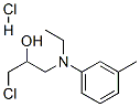 1-chloro-3-(N-ethyl-m-toluidino)propan-2-ol hydrochloride Struktur