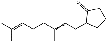 2-(3,7-二甲基-2,6-辛二烯)环戊酮,68133-79-9,结构式