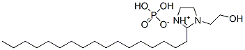 2-heptadecyl-1-(2-hydroxyethyl)-4,5-dihydro-1H-imidazolium dihydrogen phosphate Struktur