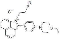 1-(2-cyanoethyl)-2-[4-[(2-ethoxyethyl)ethylamino]phenyl]benz[cd]indolium chloride,68134-32-7,结构式
