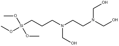 7,10-bis(hydroxymethyl)-3,3-dimethoxy-2-oxa-7,10-diaza-3-silaundecan-11-ol 结构式