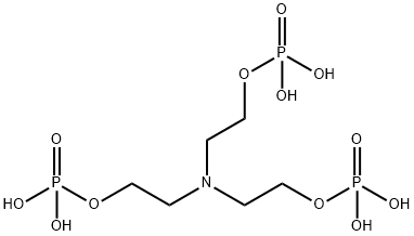 2,2',2''-ニトリロトリス(エタノール二水素ホスファート) 化学構造式