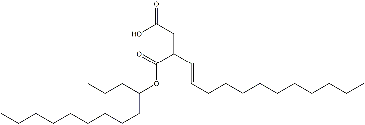 4-tridecyl hydrogen 2-dodec-1-enylsuccinate Struktur