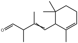2,3-dimethyl-4-(2,6,6-trimethyl-2-cyclohexen-1-yl)-2-butenal Structure