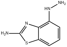 4-ヒドラジノ-2-ベンゾチアゾールアミン 化学構造式