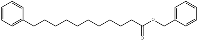 ベンゼンウンデカン酸ベンジル 化学構造式