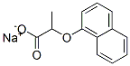 2-(1-Naphthalenyloxy)propanoic acid sodium salt Structure