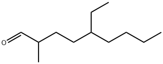 5-ethyl-2-methylnonan-1-al Struktur