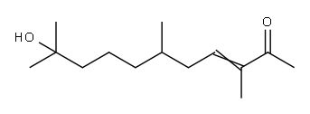 10-hydroxy-3,6,10-trimethylundec-3-en-2-one Structure