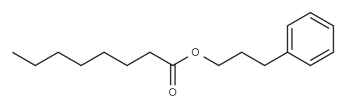 3-phenylpropyl octanoate Structure