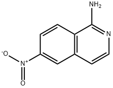 1-IsoquinolinaMine, 6-nitro- Structure