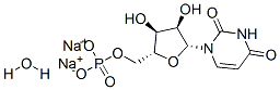 ((2R,3S,4R,5R)-5-(2,4-二氧代-3,4-二氢嘧啶-1(2H)-基)-3,4-二羟基四氢呋喃-2-基)甲基磷酸二钠盐X水合物, 681435-27-8, 结构式