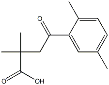 2,2-DIMETHYL-4-(2,5-DIMETHYLPHENYL)-4-OXOBUTYRIC ACID Structure