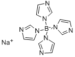 四(1-咪唑)硼酸钠, 68146-65-6, 结构式
