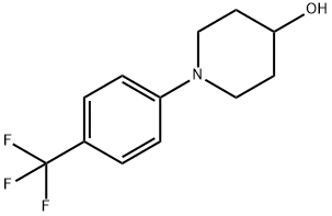 1-(4-トリフルオロメチルフェニル)ピペリジン-4-オール 化学構造式