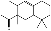 1-(1,2,3,5,6,7,8,8a-octahydro-2,3,8,8-tetramethyl-2-naphthyl)ethan-1-one  Struktur