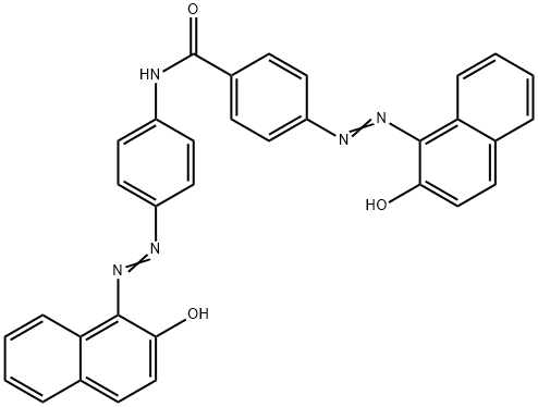 4-[(2-Hydroxy-1-naphthalenyl)azo]-N-[4-[(2-hydroxy-1-naphthalenyl)azo]phenyl]benzamide,68155-72-6,结构式