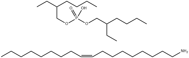 68155-94-2 bis(2-ethylhexyl) hydrogen phosphate, compound with (Z)-octadec-9-en-1-amine (1:1)