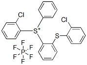 (chlorophenyl)[[(chlorophenyl)thio]phenyl]phenylsulphonium hexafluorophosphate(1-) Struktur