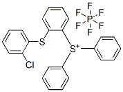 [[(chlorophenyl)thio]phenyl]diphenylsulphonium hexafluorophosphate(1-) Struktur