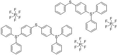 Diphenyl(4-phenylthio)phenylsufonium hexafluorophosphate Struktur