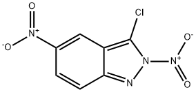 3-chloro-2,5-dinitro-indazole Struktur