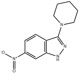 6-NITRO-3-(PIPERIDIN-1-YL)-1H-INDAZOLE Struktur