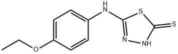 5-(4-乙氧基丙氨基)-[1,3,4]噻二唑-2-硫醇, 68161-60-4, 结构式