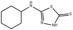5-CYCLOHEXYLAMINO-[1,3,4]THIADIAZOLE-2-THIOL Struktur