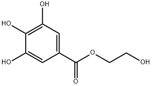 3,4,5-トリヒドロキシ安息香酸2-ヒドロキシエチル 化学構造式