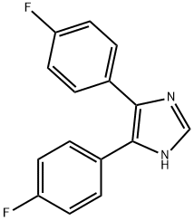 4,5-BIS-(P-FLUOROPHENYL)IMIDAZOLE Structure