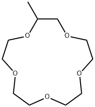 2-methyl-1,4,7,10,13-pentaoxacyclopentadecane Struktur