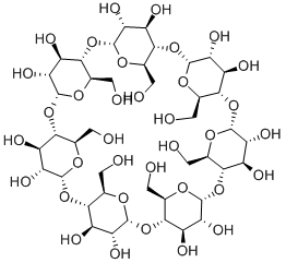 β-环糊精,68168-23-0,结构式
