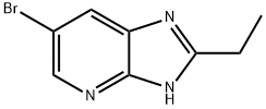 6-ブロモ-2-エチル-3H-イミダゾ[4,5-B]ピリジン 化学構造式