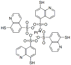 platinum 5-sulfo-8-mercaptoquinoline Structure