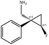 Cyclopropanemethanamine, 2-fluoro-1-phenyl-, (1R,2R)-rel- (9CI) Structure