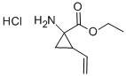 Cyclopropanecarboxylic acid, 1-amino-2-ethenyl-, ethyl ester, hydrochloride (9CI) Struktur