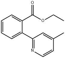 ethyl 2-(4-methyl-2-pyridyl)benzoate Struktur