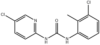 1-(3-chloro-2-methyl-phenyl)-3-(5-chloro-pyridin-2-yl)-urea,681845-55-6,结构式