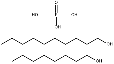 Phosphoric acid, decyl octyl ester Structure