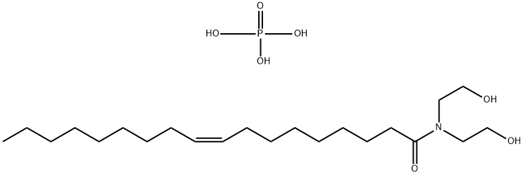 68186-53-8 9-Octadecenamide, N,N-bis(2-hydroxyethyl)-, (Z)-, phosphate (ester) 
