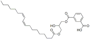 3-[2-hydroxy-3-[(9Z,11Z)-octadeca-9,11-dienoyl]oxy-propoxy]carbonylbenzoic acid,68186-55-0,结构式